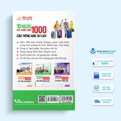 10 Ngày Có Thể Nói 1000 Câu Tiếng Anh Du Lịch (Kèm CD) - Vanlangbooks