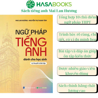 Combo 2 Cuốn Ngữ Pháp Tiếng Anh Dành Cho Học Sinh +Trắc Nghiệm Ngữ Pháp Tiếng Anh