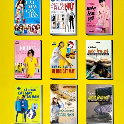 Bộ Sách Cắt May Cho Người Bắt Đầu Tự Học Đến Nâng Cao (Bộ 5 Cuốn)