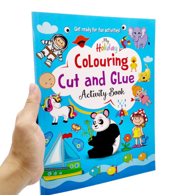 My Holiday Colouring Cut And Glue Activity Book