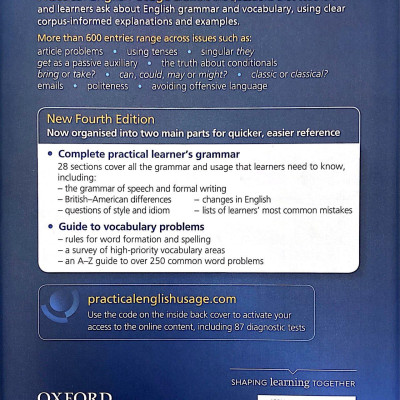 Practical English Usage 4th Edition: Hardback with Online Access Code Pack