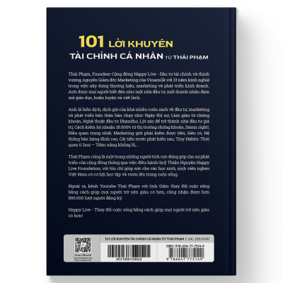 Sách 101 Lời Khuyên Tài Chính Cá Nhân Từ Thái Phạm - Happy Live