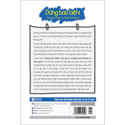 Dừng bao biện! Làm gì có chuyện bạn không có thời gian?