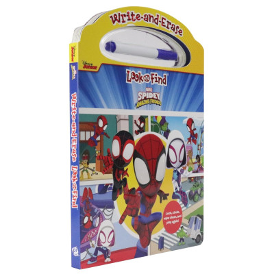 Sách ngoại văn: Write And Erase Look And Find - Marvel Spidey And His Amazing Friends