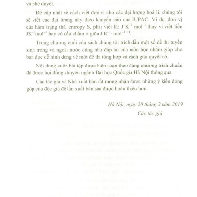 Bài Tập Hóa Học Đại Cương Tập 2: Cơ Sở Quy Luật Các Quá Trình Hóa Học