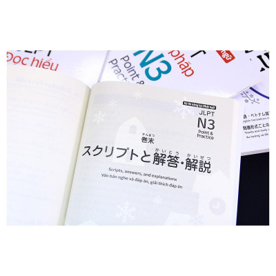 Sách - Kỳ thi năng lực Nhật ngữ: Point & Practice N3 - Chữ viết Từ vựng -NXB Trẻ