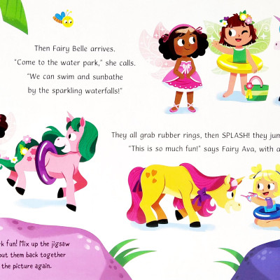 Jigsaw Book: Unicorns And Fairies