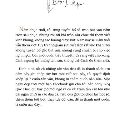 Những tản văn suýt bị bỏ quên của Bọ Lập