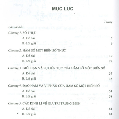 Bài Tập Toán Học Cao Cấp - Tập Hai: Phép Tính Giải Tích Một Biến Số (Tái bản lần thứ mười bảy, năm 2023)