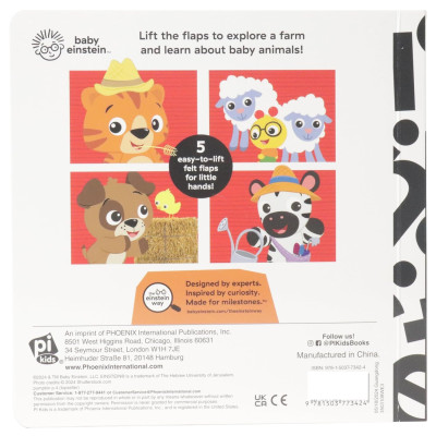 Sách ngoại văn: Felt Flaps - Baby Einstein Discover A Farm