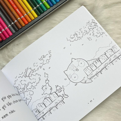Sách Tô Màu - Qua Lăng Kính Của Một Chú Mèo - AZ Việt Nam