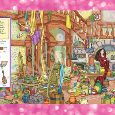 Sách ngoại văn: Look And Find Sticker Book Disney Princess Magical Adventures