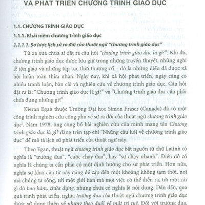 Phát Triển Và Quản Lí Chương Trình Giáo Dục