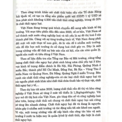 Sách - Giáo Trình Công Nghệ Xử Lý Chất Thải Rắn Nguy Hại (DN)