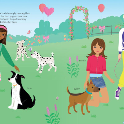 Sticker Dolly Dressing Dogs And Puppies