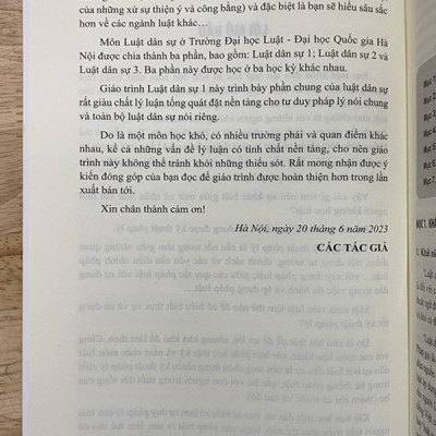 Giáo trình luật dân sự 1 (Phần chung)