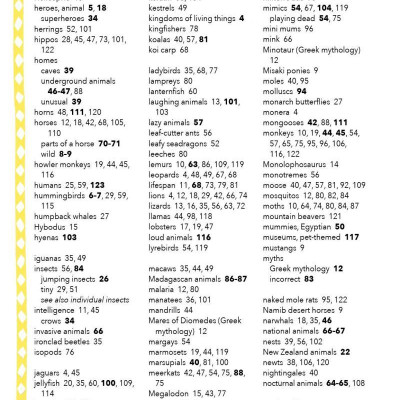 Lists For Curious Kids: Animals: 206 Fun, Fascinating And Fact-Filled Lists