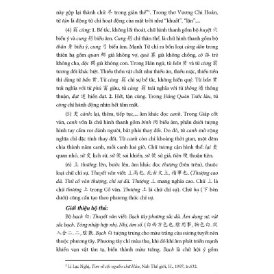 Giải nghĩa chữ Hán trong thơ Đường và thơ trung đại Việt Nam - Nguyễn Thị Thanh Chung