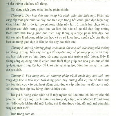 Dạy Học Tích Cực Và Cách Tiếp Cận Trong Dạy Học Tiểu Học - Phó Đức Hòa