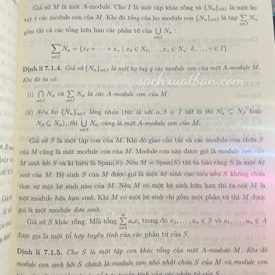 Sách Bài Tập Cơ Sở Đại Số Hiện Đại