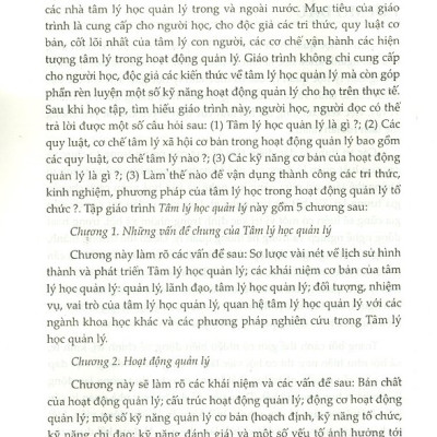 Giáo Trình Tâm Lý Học Quản Lý