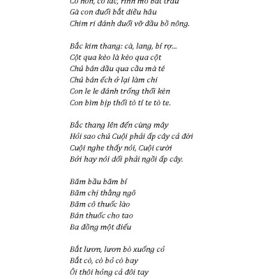 Đồng Dao Việt Nam Tuyển Chọn 