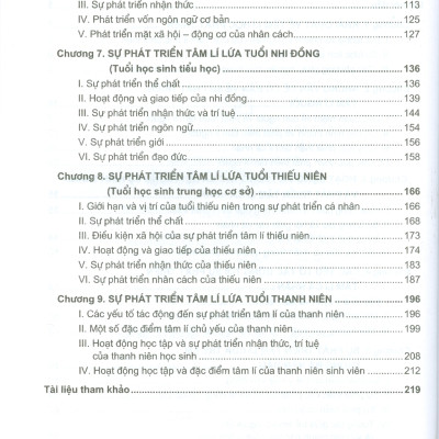 Giáo Trình Tâm Lí Học Phát Triển (Tái bản năm 2025)