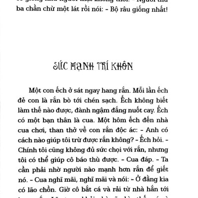 Truyện Ngụ Ngôn Thế Giới Chọn Lọc - Chiếc Ghế Xấu Hổ
