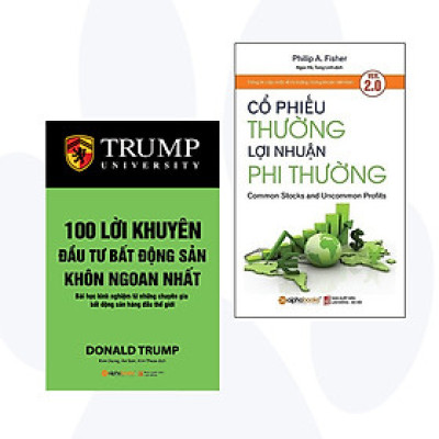 COMBO Sách Đọc Để Thành Công Trong Bất Động Sản: 100 Lời Khuyên Đầu Tư Bất Động Sản Khôn Ngoan Nhất + Cổ Phiếu Thường, Lợi Nhuận Phi Thường