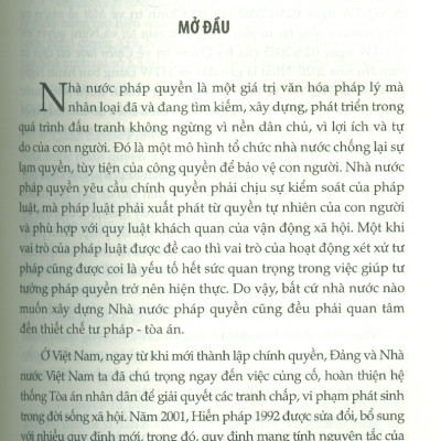 Hệ Thống Toà Án Trong Nhà Nước Pháp Quyền (Tái bản lần 1 có chỉnh sửa, bổ sung) - Nguyễn Đăng Dung (Chủ biên)