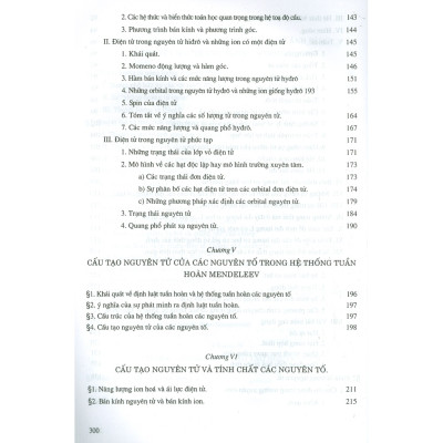 Cấu tạo nguyên tử và liên kết hoá học, tập 1