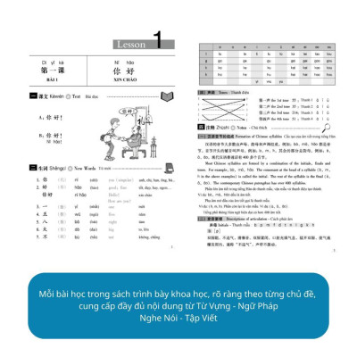 Sách - Combo Giáo Trình Hán Ngữ Tập 1 và 2 : Quyển Thượng + Quyển Hạ (- Học bằng App McBooks)
