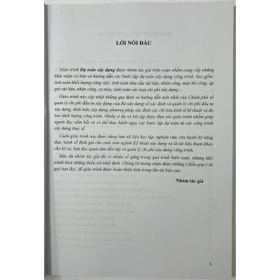 Sách - Giáo Trình Dự Toán Xây Dựng - NXB Xây Dựng