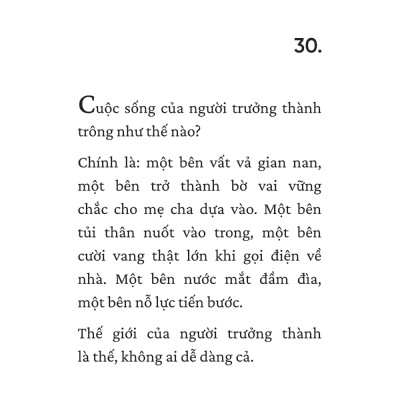 Không Có Từ Dễ Dàng Trong Thế Giới Người Lớn