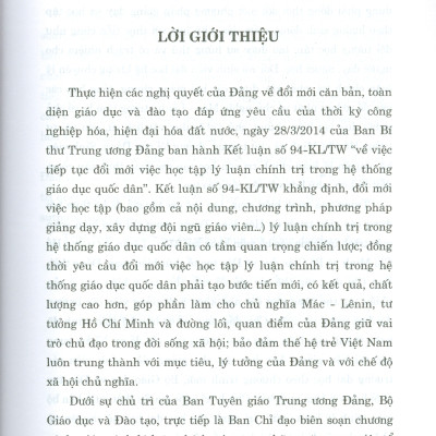 Combo 3 cuốn Giáo Trình Lịch Sử Đảng Cộng Sản Việt Nam + Giáo Trình Chủ Nghĩa Xã Hội Khoa Học +Giáo Trình Tư Tưởng Hồ Chí Minh (Dành Cho Bậc Đại Học Hệ Không Chuyên Lý Luận Chính Trị) - Bộ mới năm 2021
