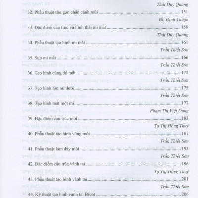 Các Vấn Đề Cơ Bản Trong Phẫu Thuật Tạo Hình Thẩm Mỹ (Phần III: Đầu Mạt Cổ)