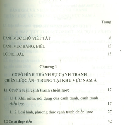 Cạnh Tranh Chiến Lược Ấn Độ - Trung Quốc Tại Khu Vực Nam Á Giai Đoạn 2000-2020 Và Dự Báo Đến 2030 (Sách chuyên khảo) - Viện Hàn lâm Khoa học Xã hội Việt Nam - Viện Nghiên cứu Ấn Độ và Tây Nam Á; TS. Trần Hoàng Long chủ biên