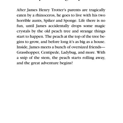 James and the Giant Peach (Roald Dahl, Illustrated by Quentin Blake)