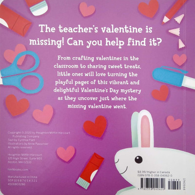 The Valentine Is Missing! Board Book With Cut-out Reveals