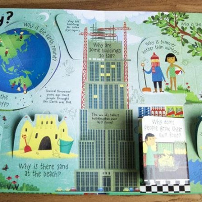Sách tương tác tiếng Anh - Usborne Lift-the-flap Questions & Answers about Our World