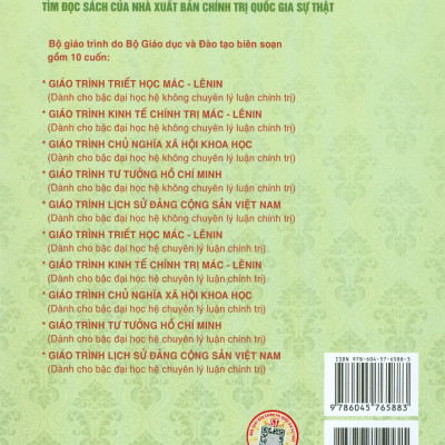 Combo 3 cuốn Giáo Trình Lịch Sử Đảng Cộng Sản Việt Nam + Giáo Trình Chủ Nghĩa Xã Hội Khoa Học +Giáo Trình Tư Tưởng Hồ Chí Minh (Dành Cho Bậc Đại Học Hệ Không Chuyên Lý Luận Chính Trị) - Bộ mới năm 2021