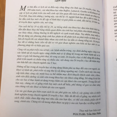 Di Truyền Y Học - Dùng Cho Đào Tạo Bác Sĩ Y Khoa