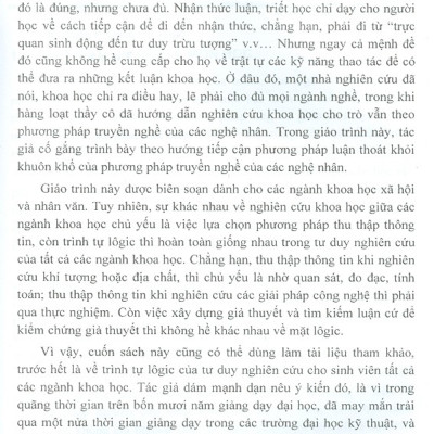 Giáo Trình Phương Pháp Luận Nghiên Cứu Khoa Học (Tái bản)