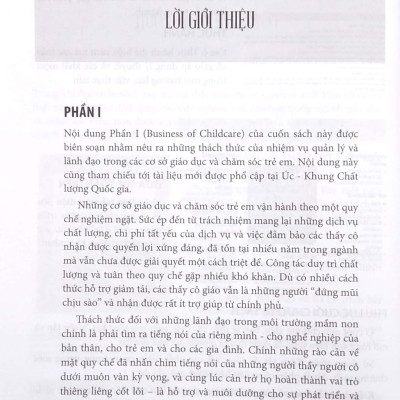 Cẩm Nang Đào Tạo Giáo Viên Và Chăm Sóc Trẻ - The Big Picture 4e And The Business Of The Child Care 4e