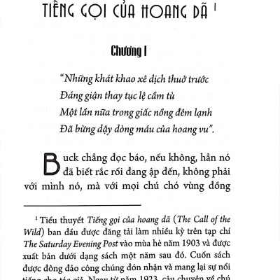 Tiếng Gọi Của Hoang Dã (Tái Bản 2023)
