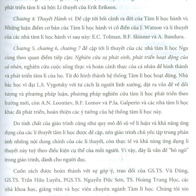 Giáo Trình Các Lí Thuyết Phát Triển Tâm Lí Người (Tái bản)