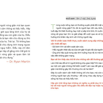 Sách - Thu phục người nóng giận (Dr.Ryan Martin) (Nhã Nam Official)