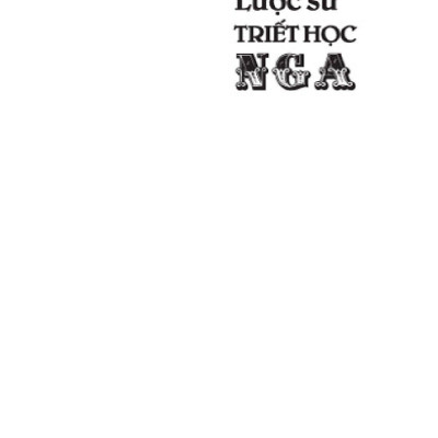 Lược Sử Triết Học Nga (Sách Chuyên Khảo)