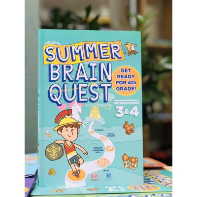 Sách summer brain quest grade 3 & 4 ( 8 - 9 tuổi )