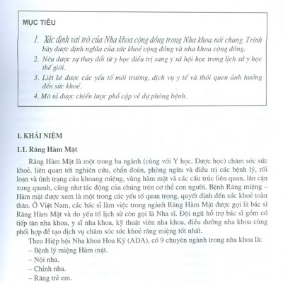 Nha Khoa Cộng Đồng - Tập 1 (Dùng Cho Sinh Viên Răng Hàm Mặt) - Tái bản năm 2020